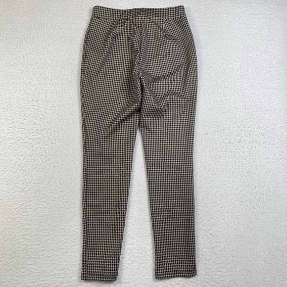 Tommy Hilfiger Pants Womens 6 Brown Black Houndstooth Chic Professional Preppy - Picture 2 of 10